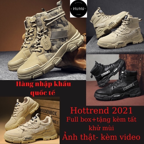 Giày nam cổ cao,giày đốc,boot nam cao cấp siêu chất,max đẹp cá tính đàn ông hottrend 2021