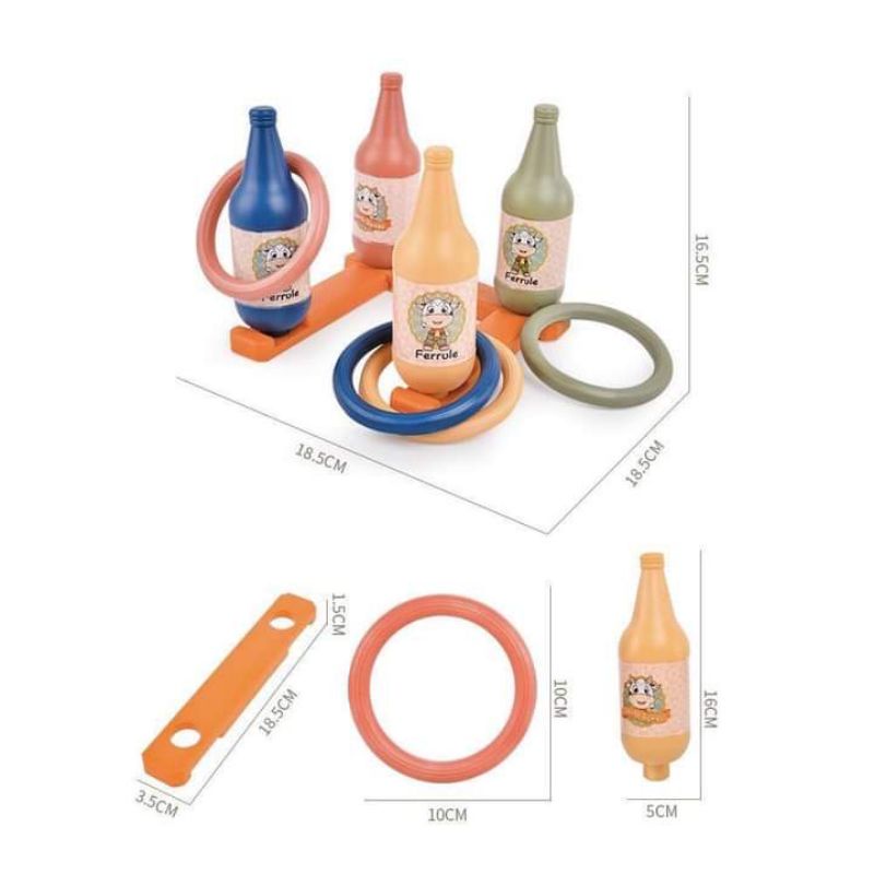 Đồ chơi NÉM VÒNG cổ chai vui nhộn cho bé