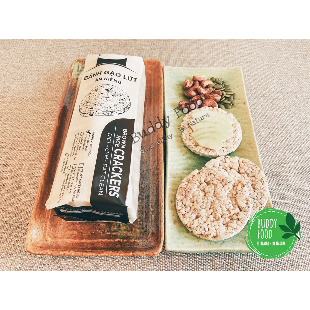 Combo 2 Gói Bánh Gạo Lứt Nguyên Hạt Không Đường Không Muối Eat Clean Healthy | BigBuy360 - bigbuy360.vn