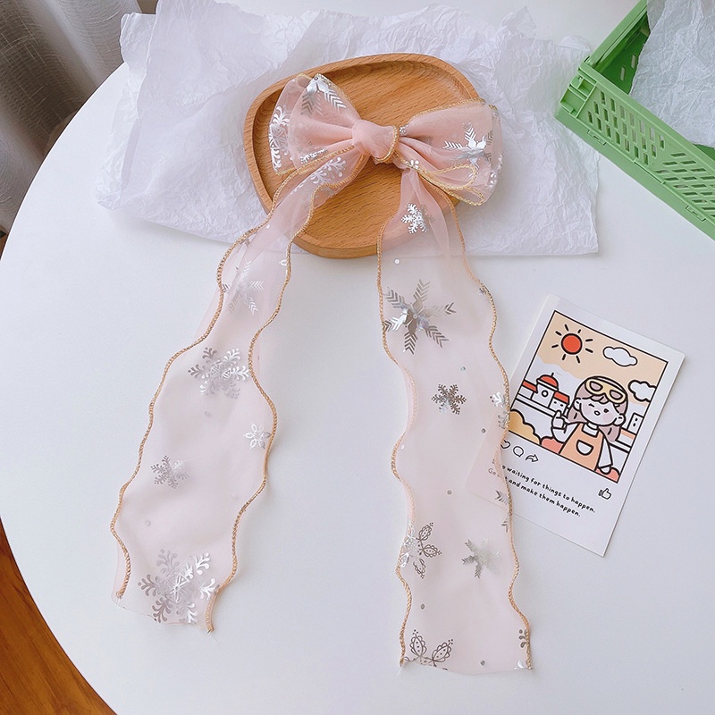 Kẹp Tóc Đính Nơ Xinh Xắn Dành Cho Bé Gái