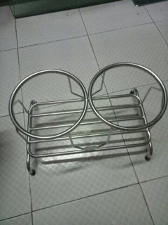 Kệ để phích nước bằng inox đơn đôi