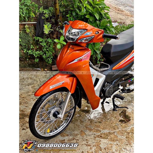 Tem zin thái- Tem rời xe Wave Alpha cam