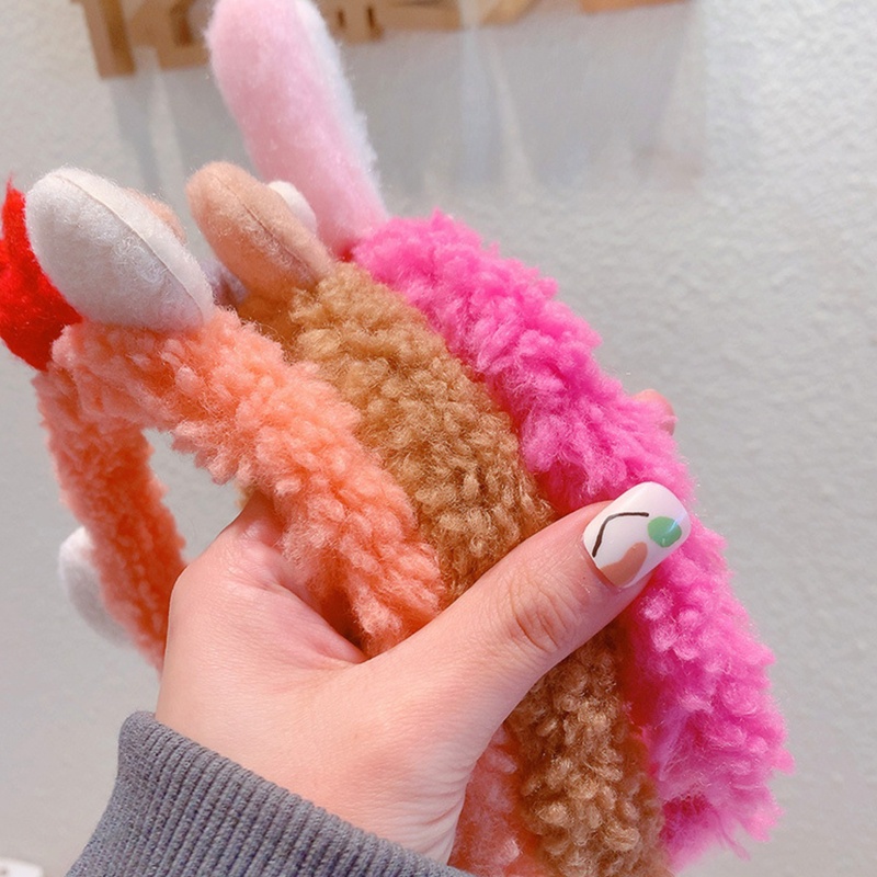 Băng Đô Cài Tóc Hình Tai Thú Nhồi Bông Đáng Yêu Dành Cho Nữ