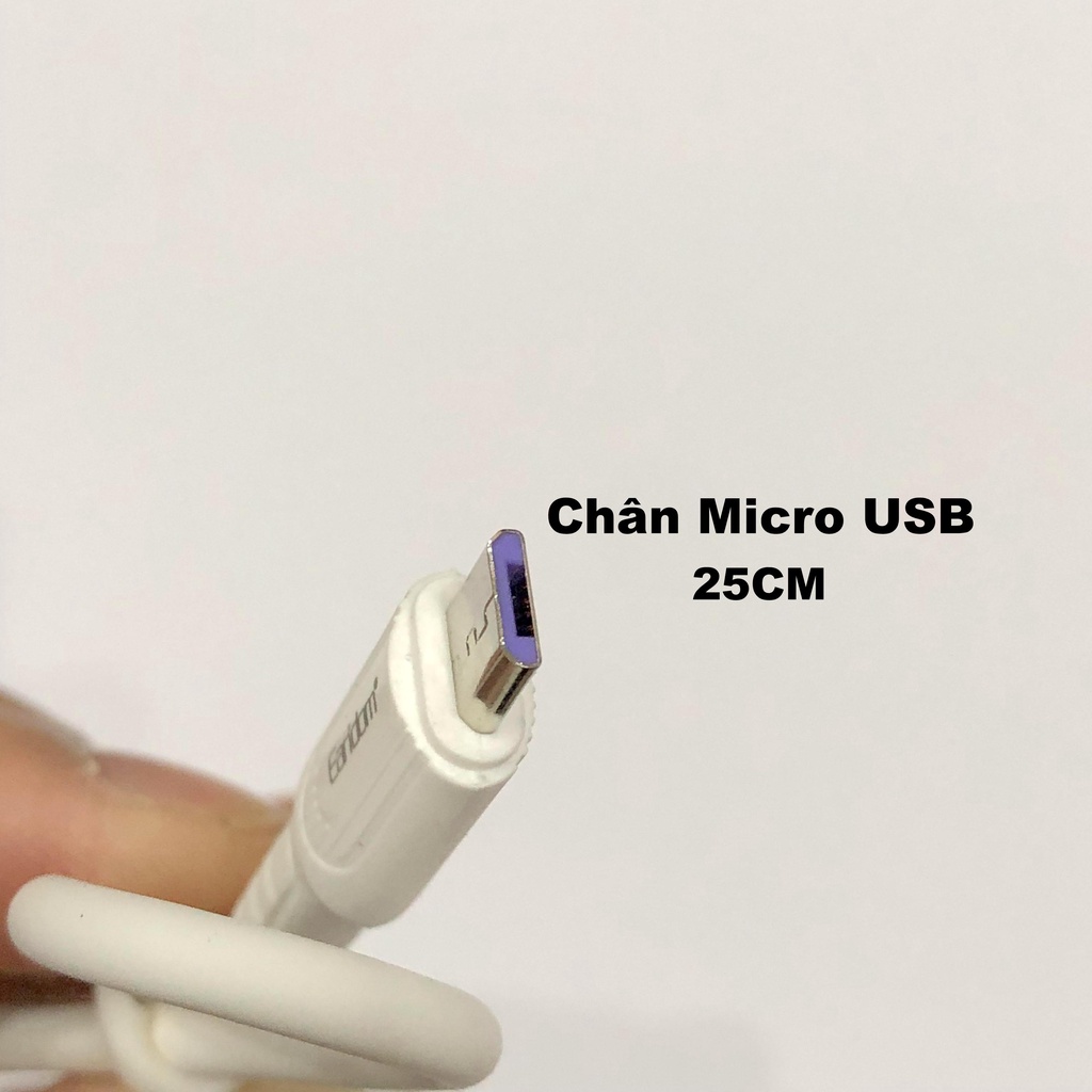 Cáp sạc ngắn 25cm cho sạc dự phòng, iphon samsung, oppo, vivo, vsmart, xiaomi, typeC - dây sạt ngắn chop pin tích điện