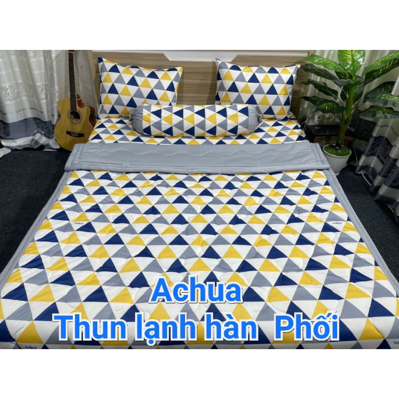 BỘ 4-5 DRAP GA THUN LẠNH HÀN [BAO KIỂM HÀNG - ĐỔI TRẢ MIỄN PHÍ 07 NGÀY] TAM GIÁC HOT HIT MỀM MƯỚT MÁT CÁ TÍNH | BigBuy360 - bigbuy360.vn