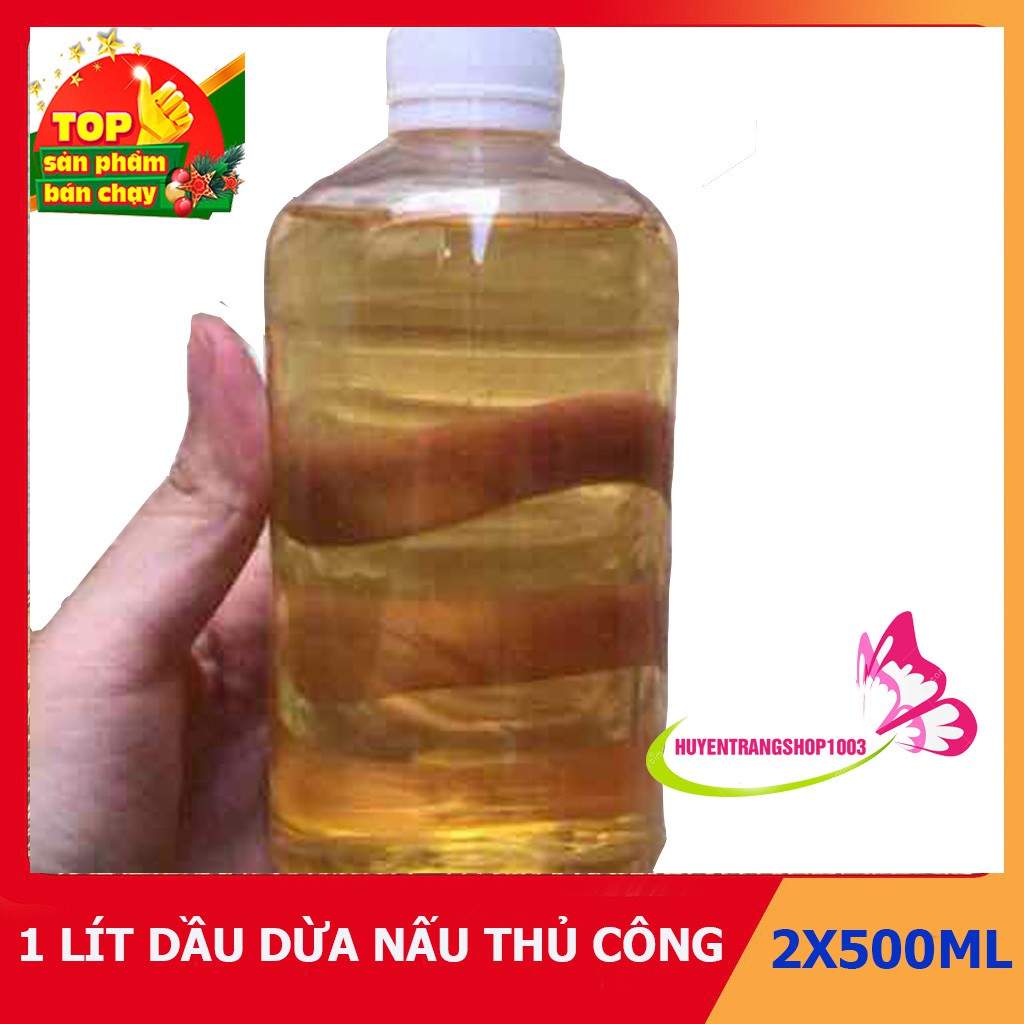 [SỈ, LẺ] 1 lít dầu dừa nấu thủ công