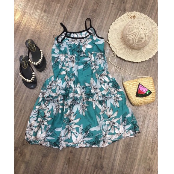 Váy lanh thổ cẩm Quảng Châu chất đẹp