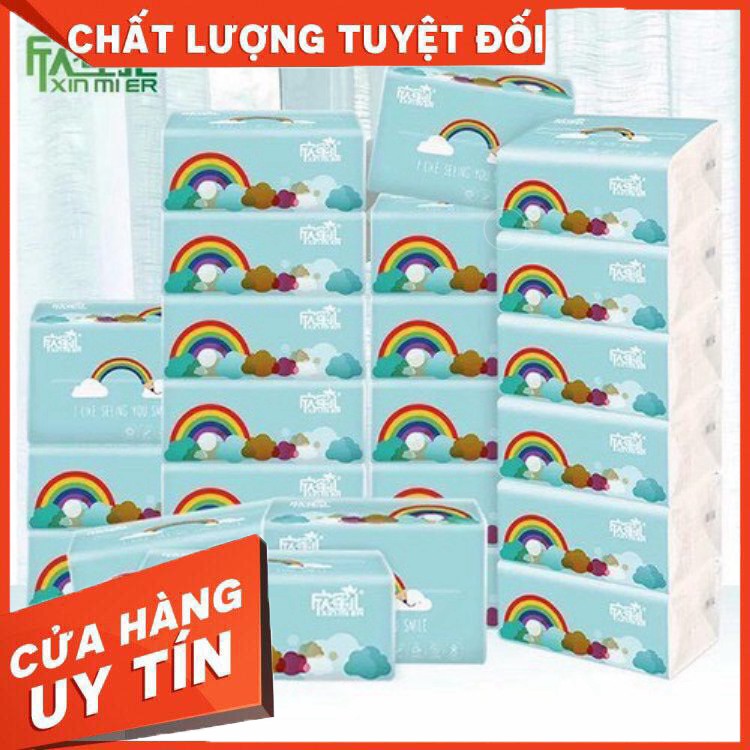 [HOT] 30 GÓI GIẤY ĂN CẦU VỒNG XIN MIER GIẤY 3 LỚP GÓI RÚT 100 LẦN (HÀNG CHUẨN GIÁ ĐẸP)