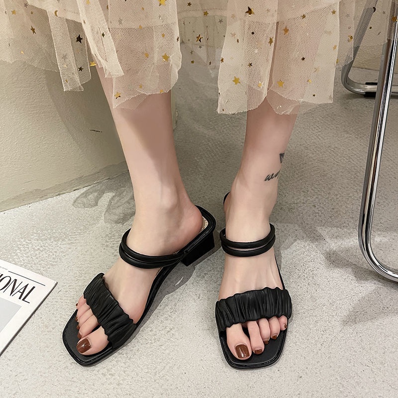 Popyoung Dép Sandal Đế Xuồng Thời Trang Mùa Hè Dành Cho Nữ