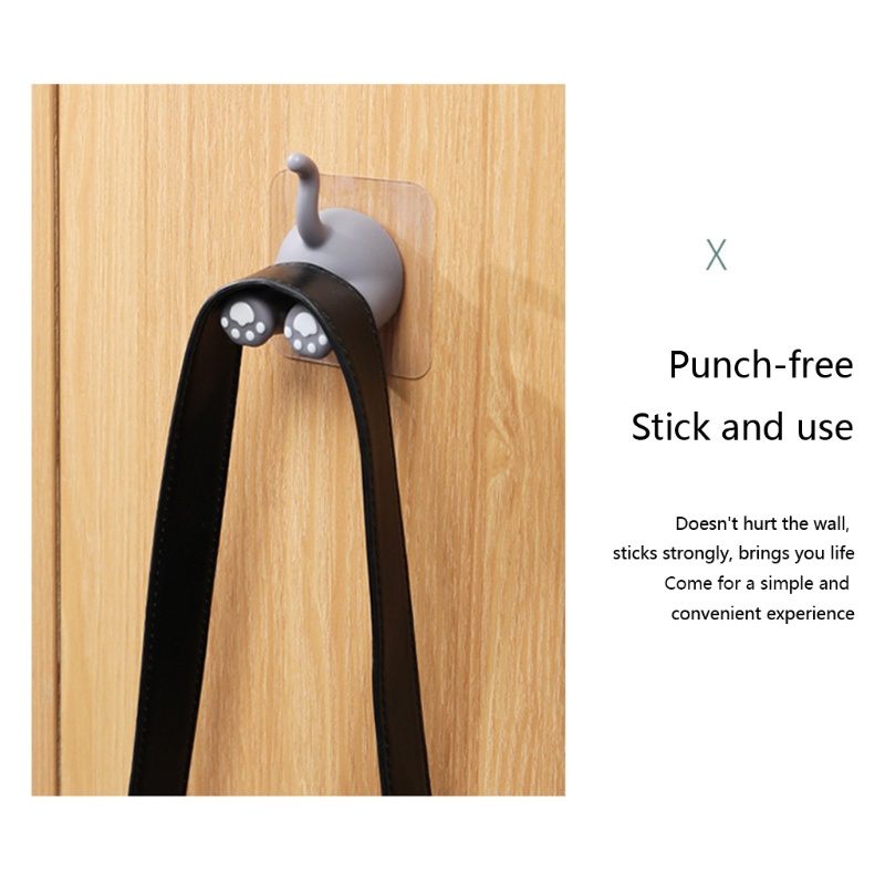Móc Treo Quần Áo Gắn Tường Chống Nước Không Khoan Họa Tiết Hoạt Hình