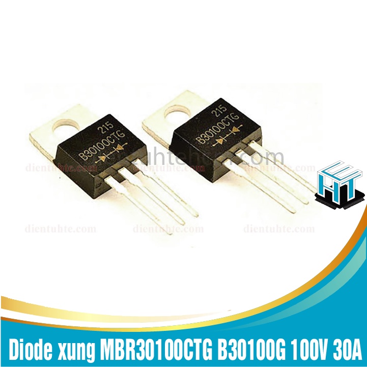 Combo 2 con Diode xung MBR30100CTG B30100G 100V 30A