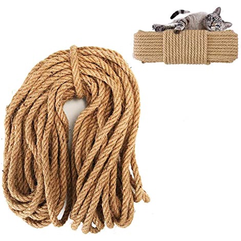 Dây thừng trang trí 1.5mm, 2mm, 3mm, 4mm, 5mm, 6mm, 8mm, 10mm, 12mm, dây đay, đồ cào móng mèo, decor, handmade, cat tree