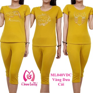 [FREESHIP từ 150k] ML040 - Bộ mặc nhà nữ Bo Rip  MISS LATHY