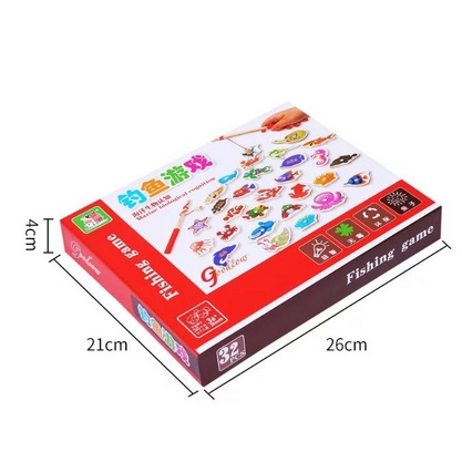 Bộ câu cá nam châm 32 con bằng gỗ