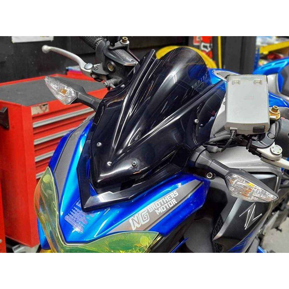 Phụ kiện xe máy Kính chắn gió Kính chắn gió Bộ nhôm làm lệch hướng Nắp che phủ phù hợp cho KAWASAKI Z900 Z-900 2017 2018 2019 kawasaki z 900 17-19