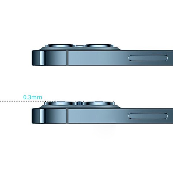 Ốp viền kính bảo vệ Camera iPhone 12 pro max 11 pro max 13 pro max hiệu Kuzoom Chính hãng