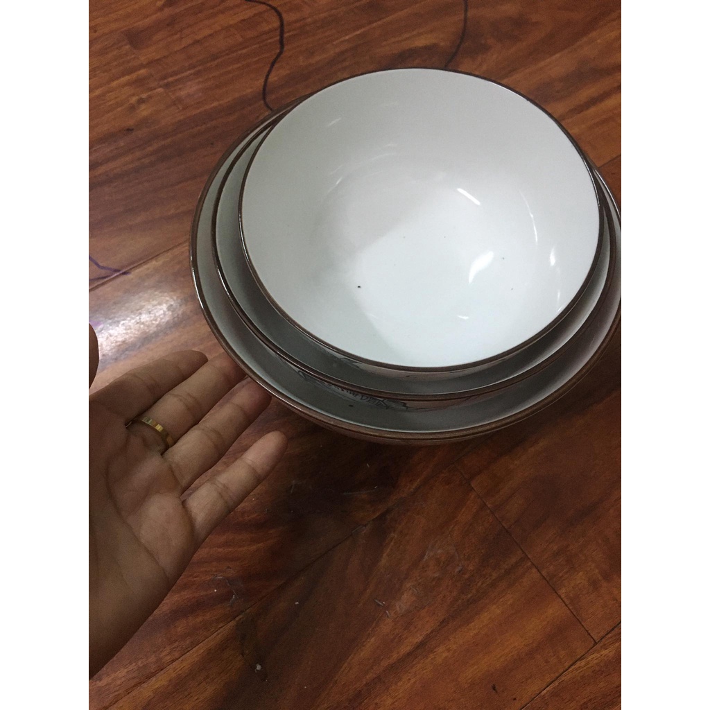 Bát tô bát tràng hoa đỏ     bát đĩa sứ -bộ bát tràng cao cấp NG SĂN SALE