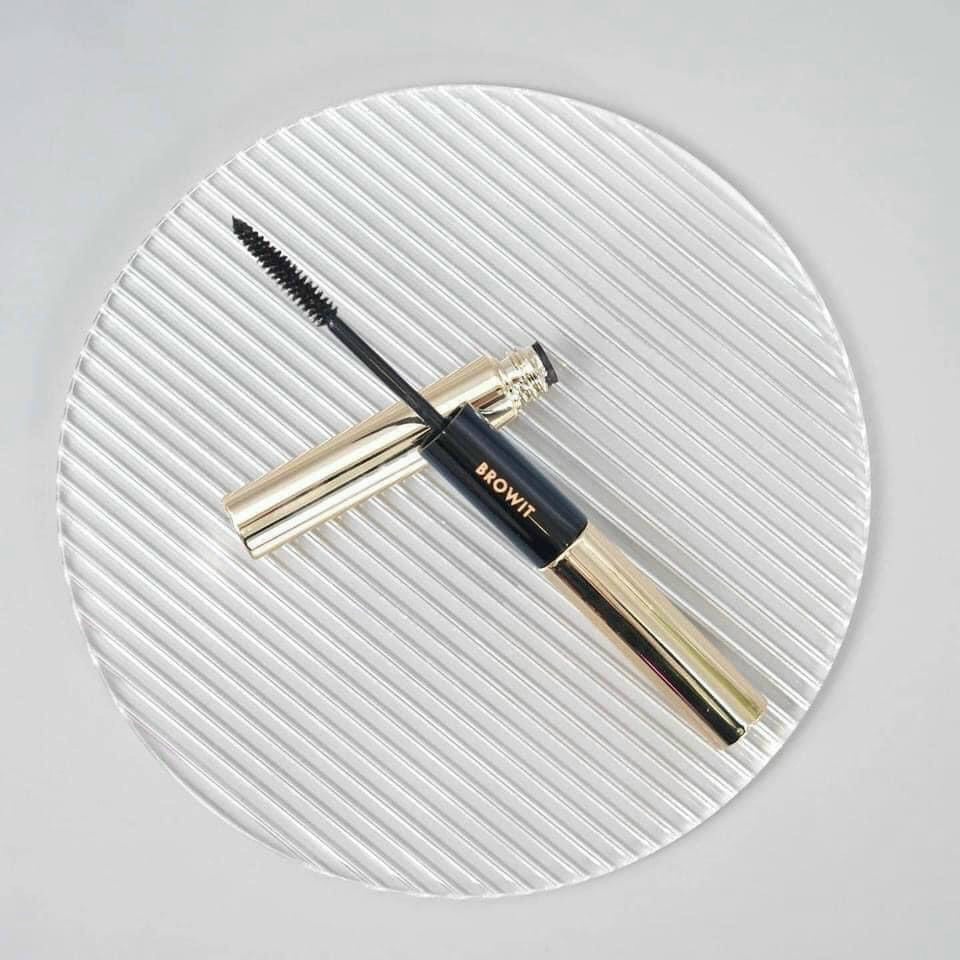 Mascara & kẻ mắt 2 đầu Thái Lan BROWIT BY NONG CHAT  giúp dài, tơi, cong mi, chống nước 24h