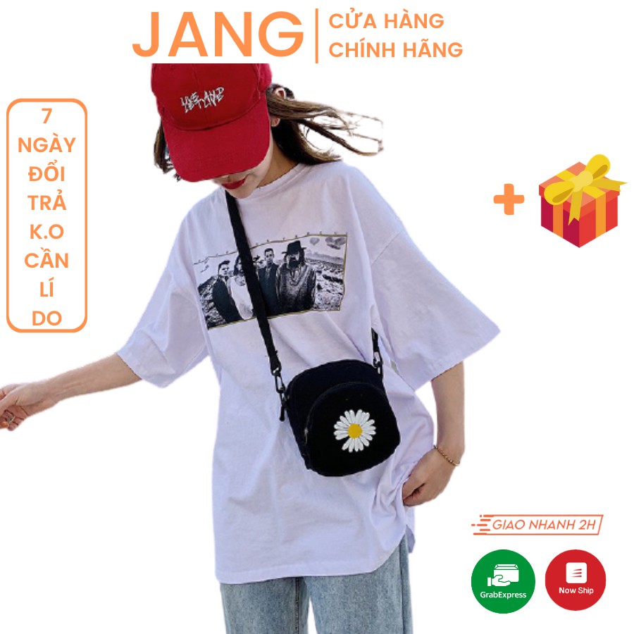 TÚI VẢI ĐEO CHÉO NỮ MINI HOA CÚC SMIKA SIÊU XINH HOT TREND