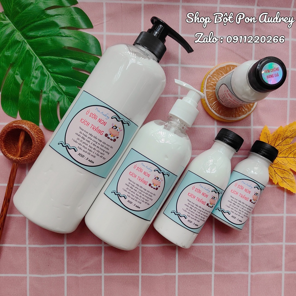 Ủ Sữa Non Kích Trắng Nguyên Chất Cô Đặc - Chai 500ML &amp; 1000ML