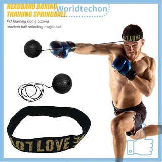 Băng đô đàn hồi và bóng PU chuyên dụng tập luyện tốc độ phản xạ cho võ sĩ quyền anh