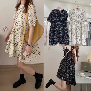 Đầm BBD hoa tầng 2 màu freesize Pumi