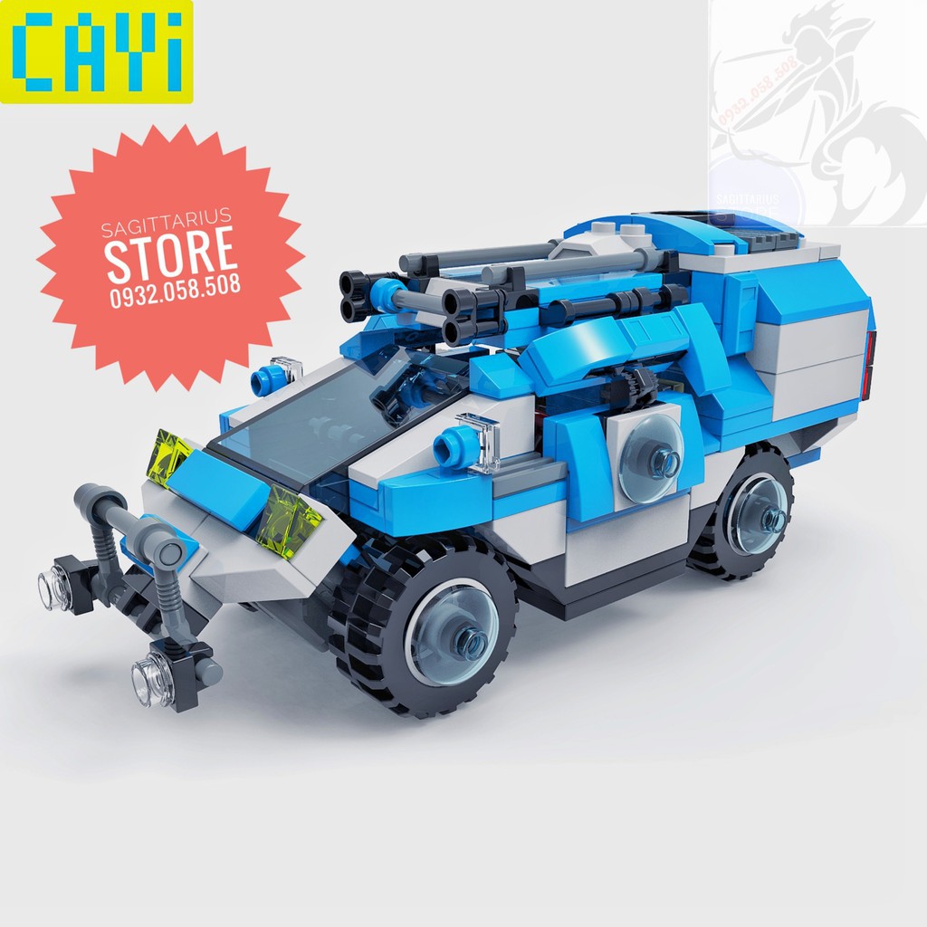 Lego CAYI-1536 Lắp Ráp Xe Cảnh Sát Cơ Động - Police Thunder
