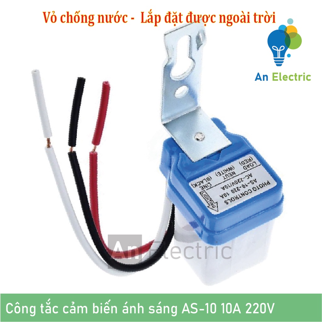 Công tắc cảm biến ánh sáng 220V tự động bật đèn khi trời tối, tắt đèn khi trời sáng