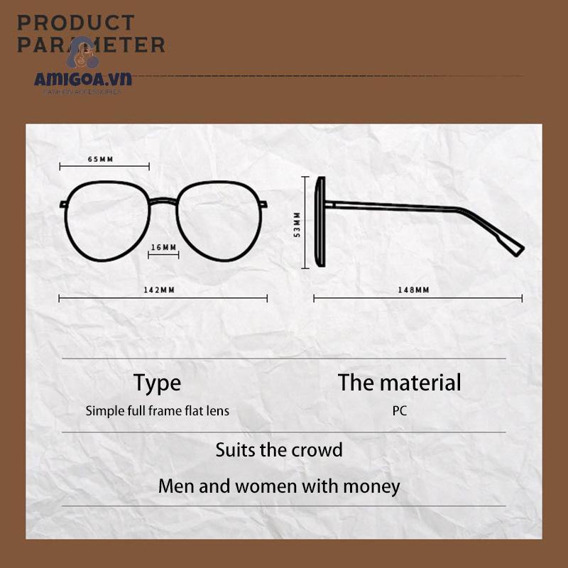 ✨✨Mắt kính gọng tròn phong cách Hàn Quốc thời trang cho nữ