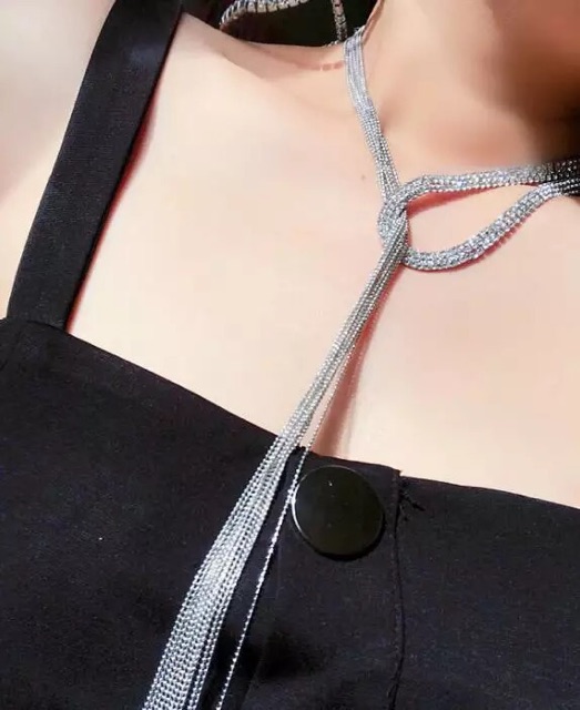 Vòng cổ choker đá nhân tạo - chocker đá nhân tạo