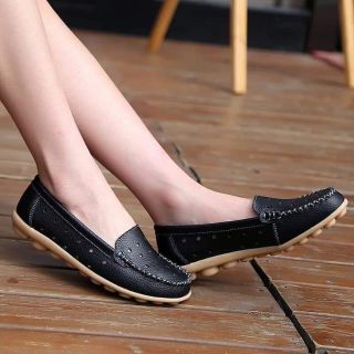 Giày moca dập lỗ