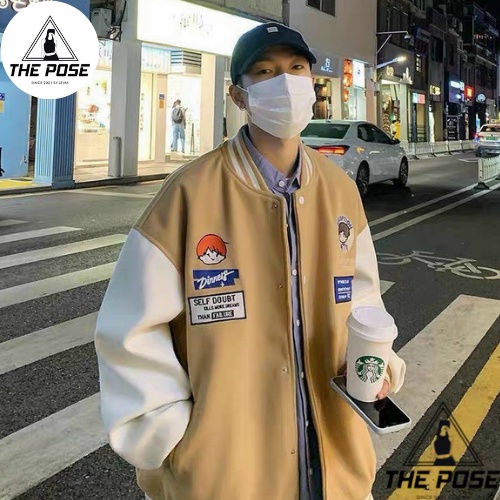 Áo Khoác Nỉ Bomber Unisex IN DINER Ulzzang Nam Nữ Form Rộng Jacket Chống Nắng THE POSE | BigBuy360 - bigbuy360.vn
