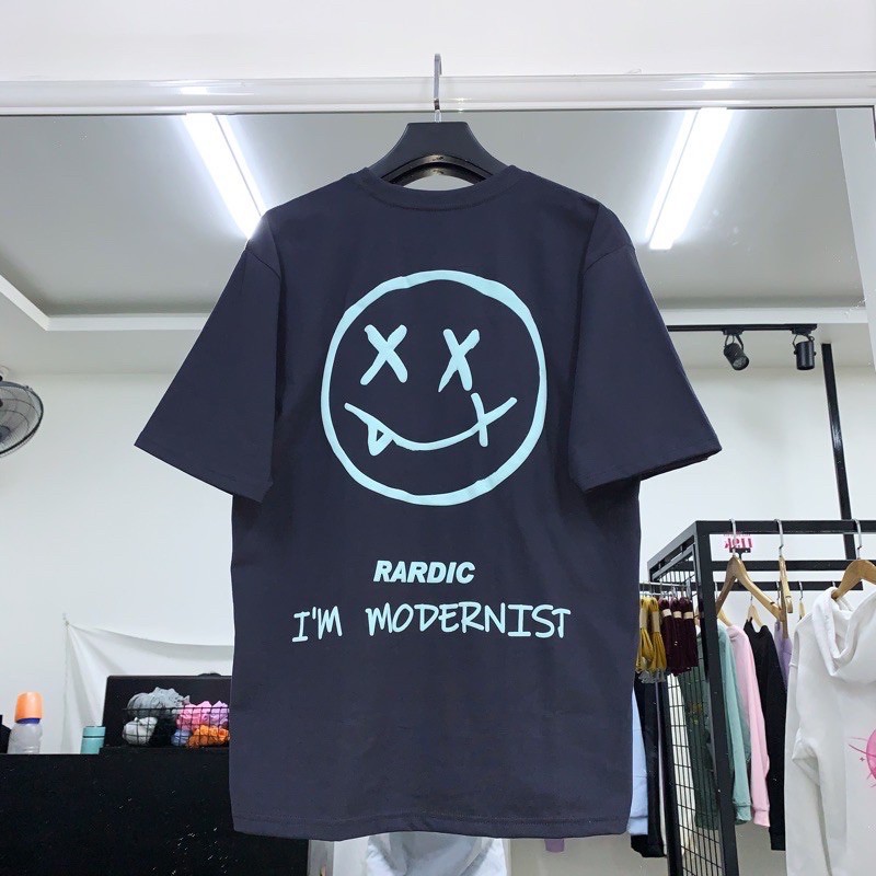 Áo Thun Unisex ❤Áo Thun Tay Lỡ RARDIC form rộng Nam/Nữ Ulzzang Unisex Màu TRẮNG/ĐEN/HỒNG/XANH XÁM❤️ | BigBuy360 - bigbuy360.vn