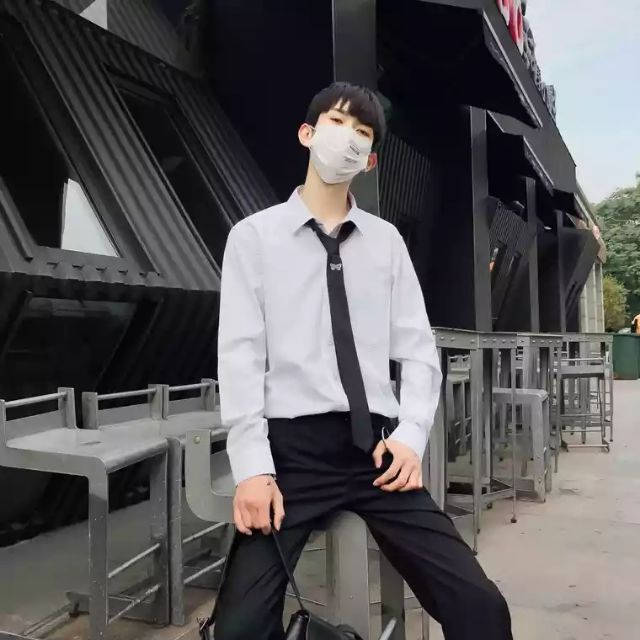 (Giá rẻ nhất ) Áo sơ mi nam trắng Korea Style M L XL