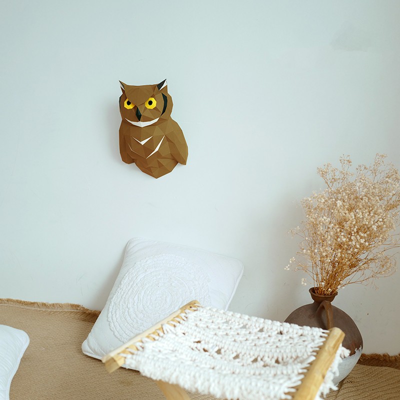 Mô hình 3d DIY tự ghép hình con cú 🦉