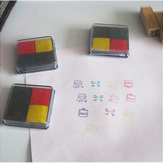 Khay Mực Dấu Mini 4 Màu - Dùng Cho Con Dấu, Trang Trí Sổ, Handmade