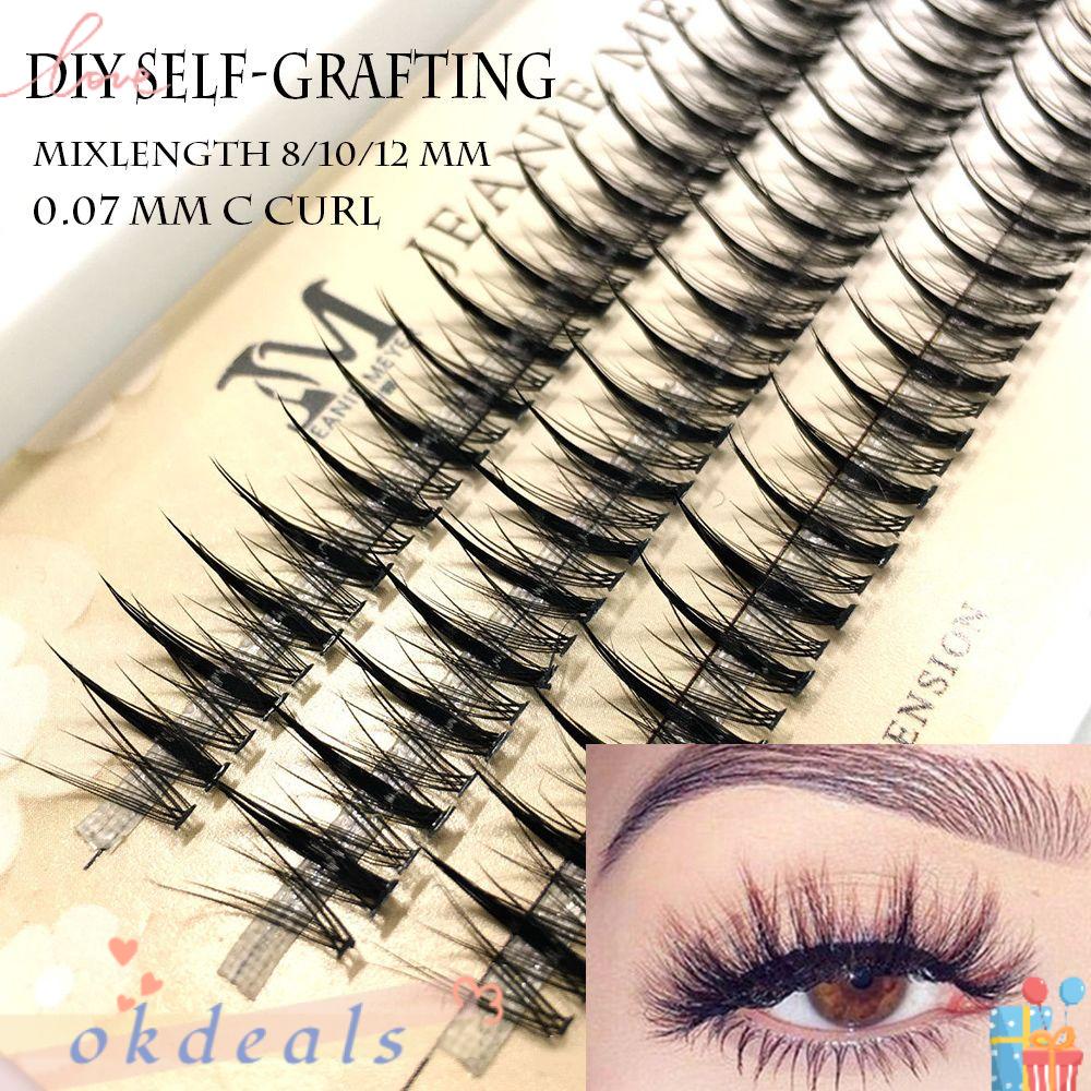 Lông Mi Giả Nối Dài 8 / 10 / 12MM Trang Điểm Tự Nhiên