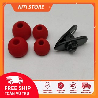 Bộ núm cao su tai nghe 2 kích cỡ và kẹp dây tai nghe