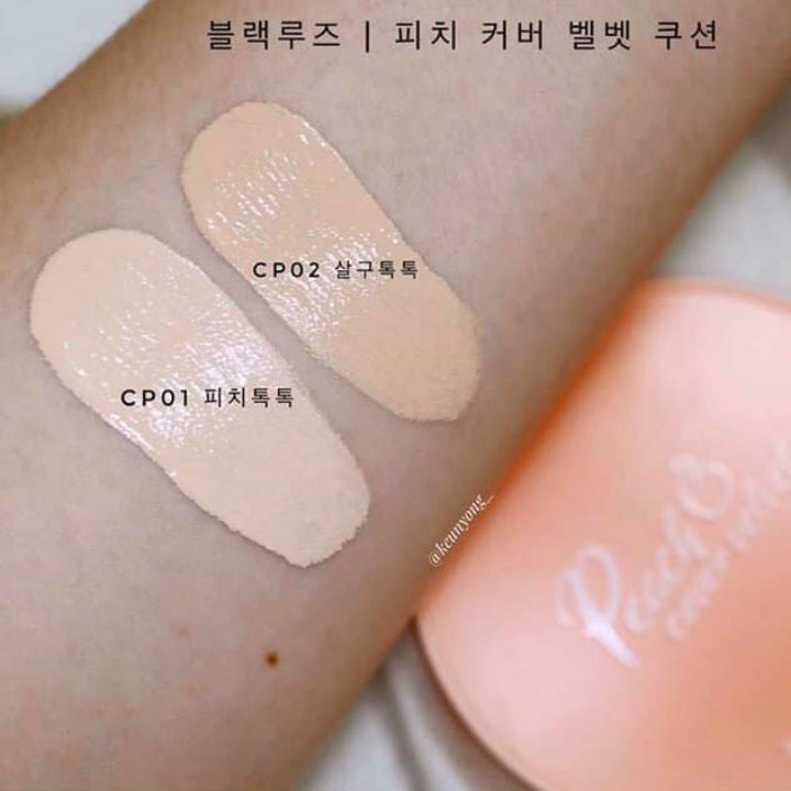 Phấn nước Black Rouge Peach Cover Velvet Cushion