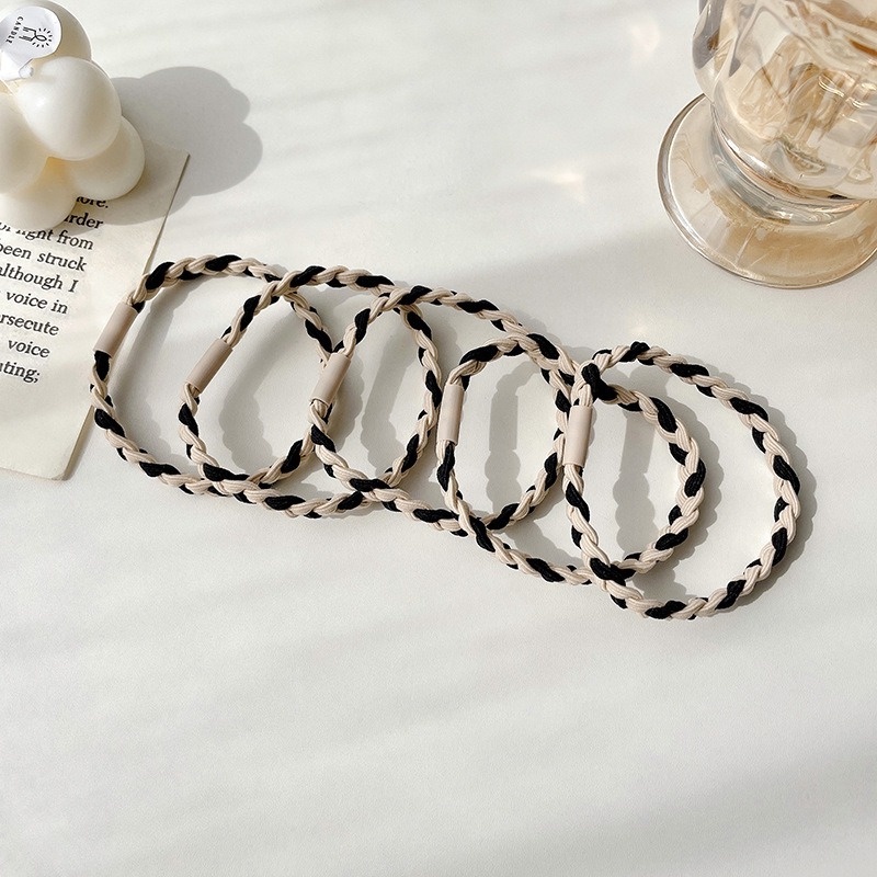 Set 5 Dây Cột Tóc Co Giãn Tốt Thời Trang Cao Cấp