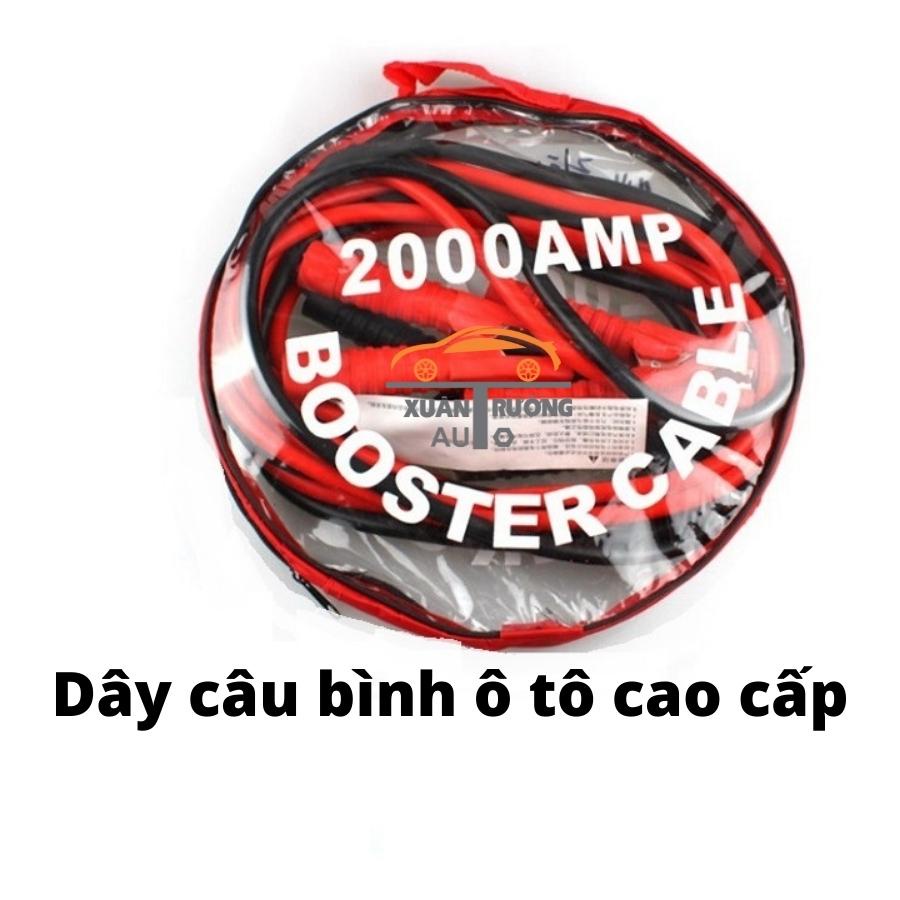 Dây câu bình ắc quy ô tô lõi đồng siêu to -1000A/2000A, kích điện ắc quy cứu hộ ô tô 4 mét