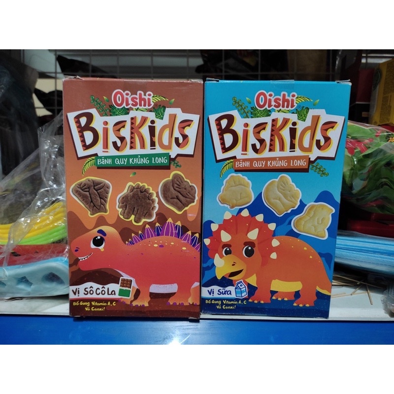 Bánh Quy Khủng Long BisKids Oishi