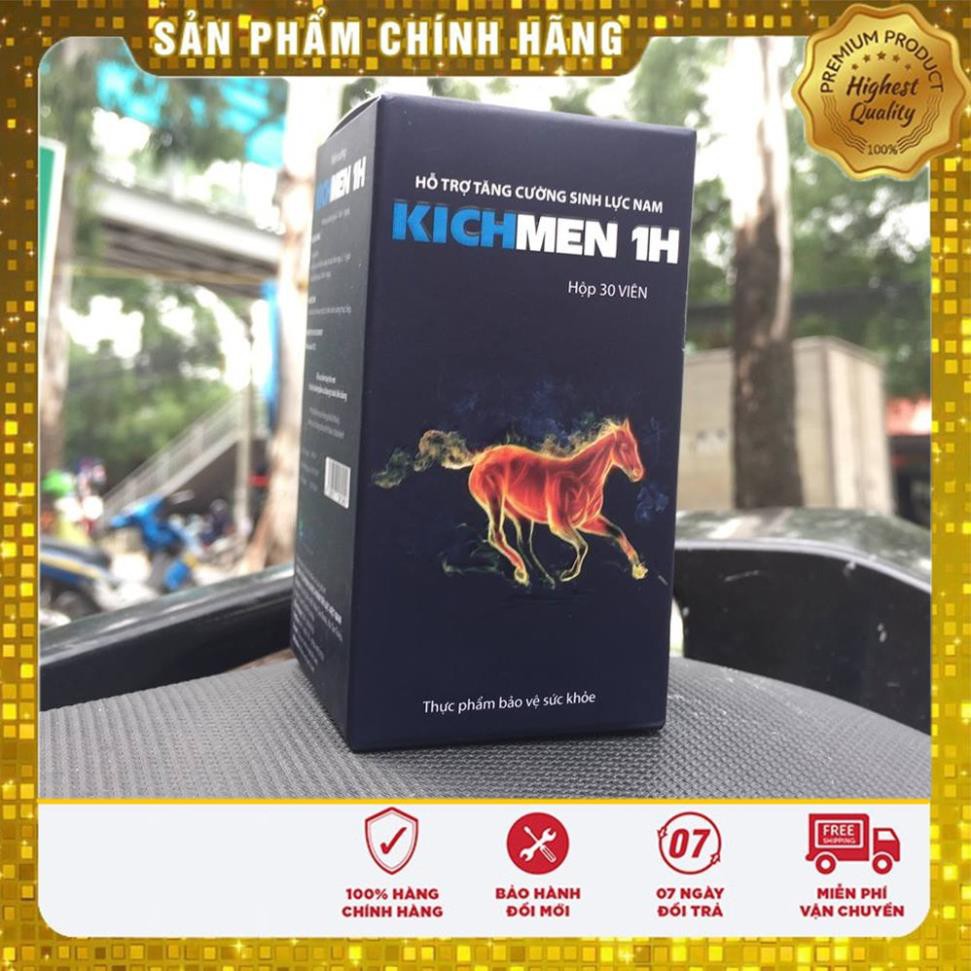 [Che Tên Khi Giao] Viên Uống KichMen 1H Tăng Cường Sức Mạnh Nam Giới, Bồi Bổ Tráng Dương, Hỗ Trợ Yếu Sinh Lý Ở Nam Giới