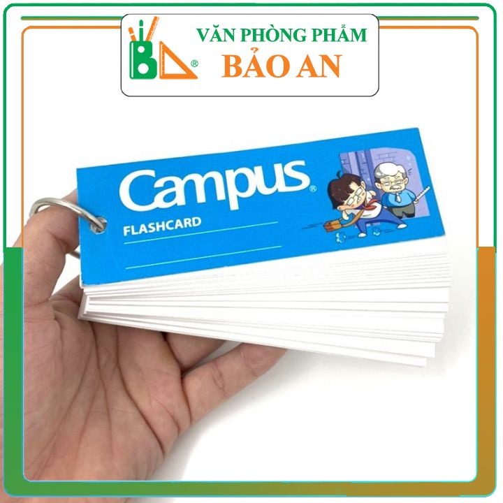 🔥🔥 Freeship Max🔥🔥Flash Card Campus Size L (Flashcard Campus) Thẻ ghi từ mới,Văn phòng phẩm - Bảo An