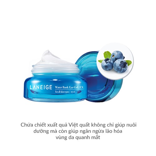 [Mã FMCGMALL -8% đơn 250K] Kem dưỡng ẩm giảm bọng mắt Laneige Water Bank Eye Gel 25ml