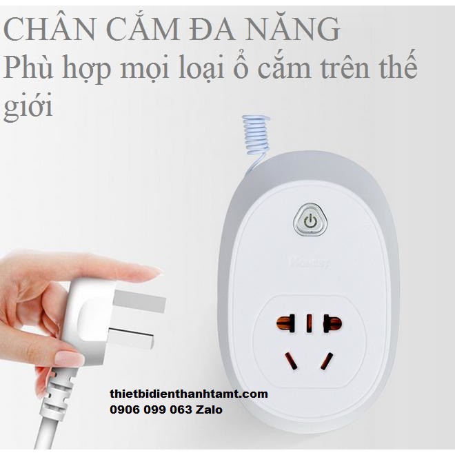 HT-9501 Ổ cắm Honest điều khiển từ xa bằng remote 30A 220VAC - Điều khiển motor, quạt, đèn