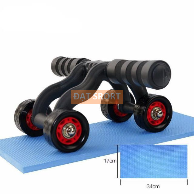 Con Lăn AB 4 Bánh Tập Cơ Bụng, Giảm Mỡ Tại Nhà