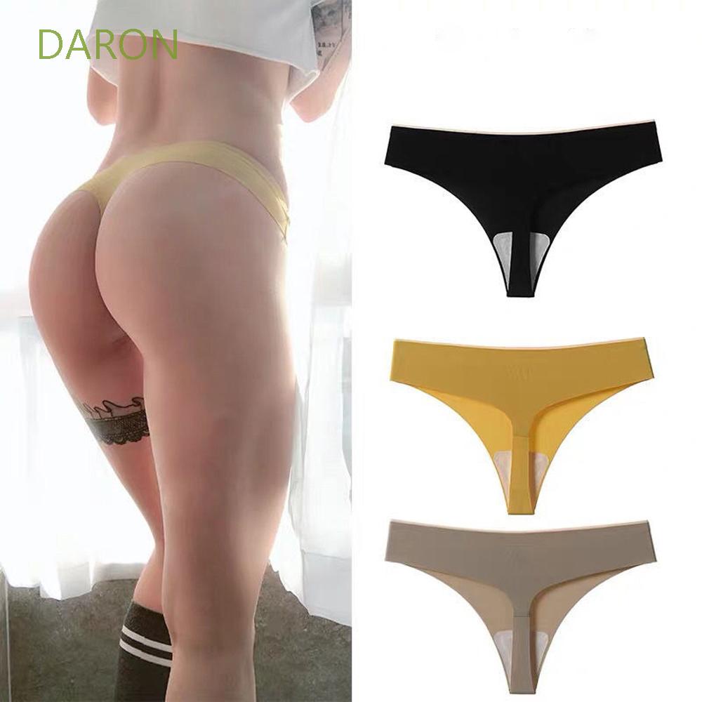 Quần lót lọt khe bằng lụa satin không đường may thời trang quyến rũ cho nữ
 | BigBuy360 - bigbuy360.vn