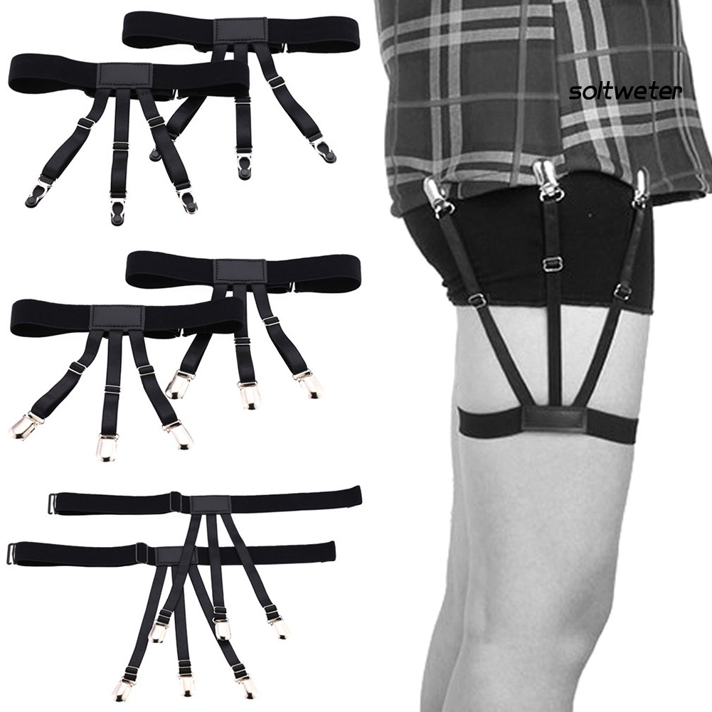 1 cặp kẹp giữ áo sơ mi đồng phục chống trượt co giãn dành cho nam nữ