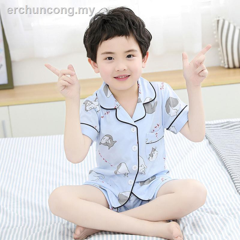 Bộ Đồ Mặc Ở Nhà Tay Ngắn Chất Liệu Cotton Mỏng In Hình Công Chúa Dễ Thương Thời Trang Mùa Hè Cho Bé Gái